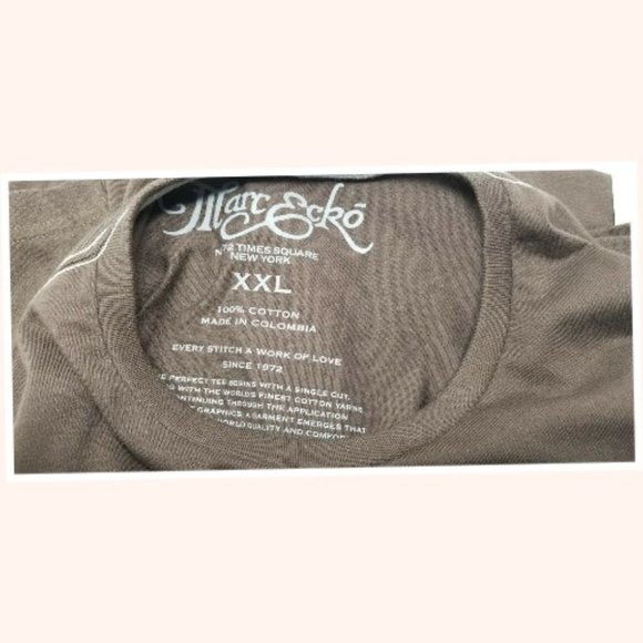 Marc Ecko Mens Brown Sexy Girl Graphic T-Shirt Size 2XL - Picture 4 of 4